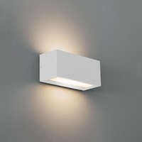 Nástěnná - CEN RVBI-E27 Venkovní nástěnné svítidlo REVERSO E27 bílá IP65 - CENTURY