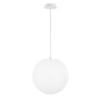 Závěsná - FAN I-GECO-SFERA-S40 Závěsné venkovní svítidlo Geco, bílá, 1 x E27, IP65, výška 150cm - FANEUROPE