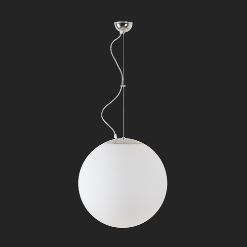 Nouzové osvětlení - OS ADR60804 ADRIA L4 závěsné skleněné svítidlo nerez leštěná / bílá IP40 4000 K 41W LED nouzové kombinované 3 h (původní kód OS 60804) - OSMONT - foto 1