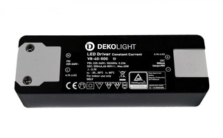 Stabilizovaný proud - IMPR 862197 Deko-Light LED-napájení BASIC, CC, V8-40-500mA/40W konstantní proud 500 mA IP20 40-80V DC 20,00-40,00 W - LIGHT IMPRESSIONS