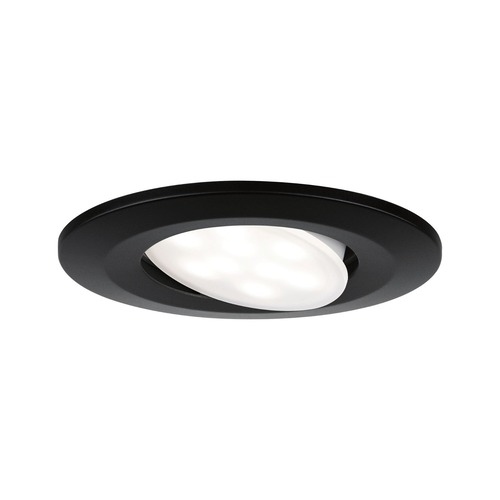 Koupelnová - P 92461 LED vestavné svítidlo Calla výklopné IP65 kruhové 90mm 30° 6W 230V 4000K černá mat - PAULMANN - foto 1