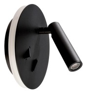 S ramenem - IMPR 341243 Deko-Light nástěnné přisazené svítidlo Brahe IV 220-240V AC/50-60Hz 8,50 W 3000 K 395 lm 110 dopravní černá RAL 9017 - LIGHT IMPRESSIONS