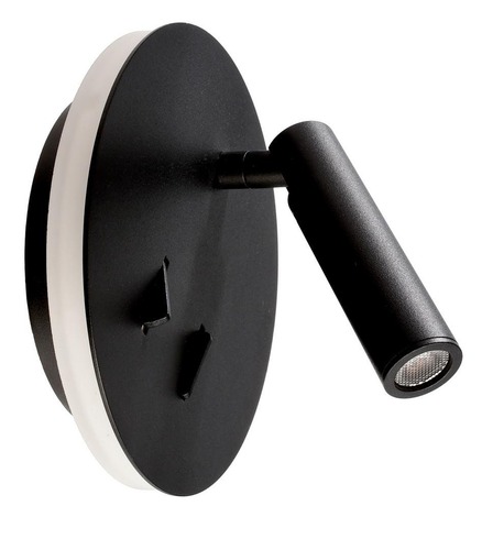 S ramenem - IMPR 341243 Deko-Light nástěnné přisazené svítidlo Brahe IV 220-240V AC/50-60Hz 8,50 W 3000 K 395 lm 110 dopravní černá RAL 9017 - LIGHT IMPRESSIONS - foto 1