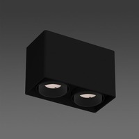 Hranatá - BPM 20133.01.SR.BK-BK.38.ST.9.30.DA Svítidlo MARTORELL SQ 2 187x95 černé 38º 20W 3000K DALI - BPM lighting