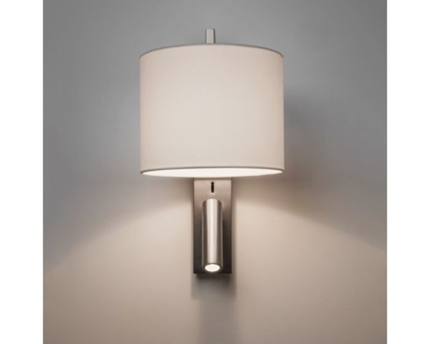 Dekorativní - AST 1222019 Nástěnná základna Ravello LED nikl 40W E27 a 2W LED (STARÝ KÓD: AST 7458 ) - ASTRO Lighting - foto 1