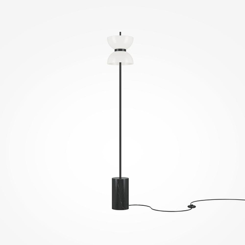 Stojací lampy - M MOD178FL-L11B3K Stojací lampa Kyoto 3000K 11W teplá bílá 1300lm černý kov - MAYTONI - foto 1
