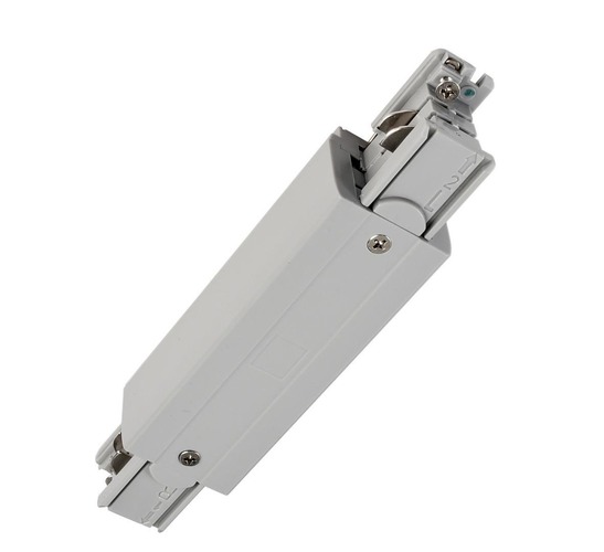 Lišty a příslušenství IVELA - IMPR 710043 Deko-Light kolejnicový systém 3-fázový 230V D Line elektrické prodlužovací spojení možnost napájení levé-pravé 230V šedá RAL 7040 166  - LIGHT IMPRESSIONS - foto 1