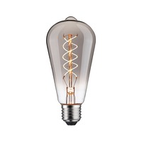E27 - P 29243 Rustic Shine Standard 230V LED žárovka E27 Filament S-Form 4,2W 1800K stmívatelné kouřové sklo - PAULMANN
