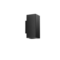 Nepřímé osvětlení - FAN I-DUDUK-Q80-NER Nástěnné svítidlo Duduk hranaté, černé, 2 x GU10, 10 x 8 x 18 cm - FANEUROPE
