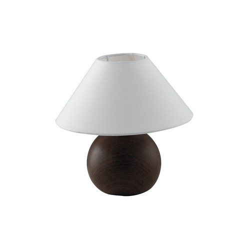 Stolní lampy dekorační - FAN I-174/01500 Stolní lampa Lumetto Rovere, dřevo/bílá, 1 x E14, 23 x 23 cm - FANEUROPE - foto 1