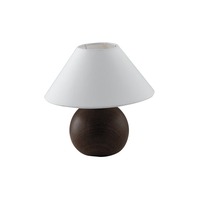 Stolní lampy dekorační - FAN I-174/01500 Stolní lampa Lumetto Rovere, dřevo/bílá, 1 x E14, 23 x 23 cm - FANEUROPE