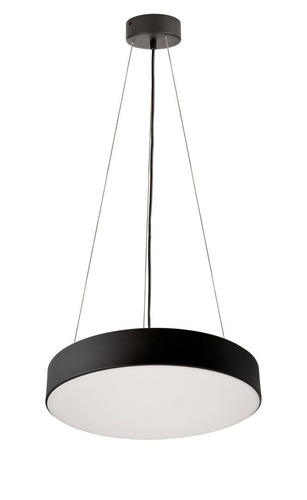 Kruhová - IMPR 342202 Deko-Light závěsné svítidlo Menkar 400 mm 41 W 3000/4000 K 3200 lm tmavě černá RAL 9005 - foto 1