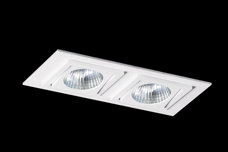 Hranatá - BPM 4267LED2.D40.3K Vestavné svítidlo Aluminio Blanco bílá 2x 10W LED 230V - BPM - foto 1