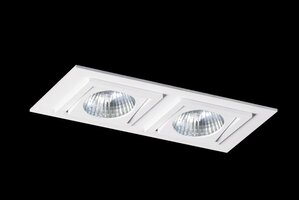Hranatá - BPM 4267LED2.D40.3K Vestavné svítidlo Aluminio Blanco bílá 2x 10W LED 230V - BPM