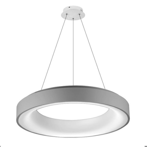 Kruhová - AZZ AZ2729 LED Závěsné svítidlo Azzardo Sovana Pendant 55 CCT grey dimm AZ2729 50W 2750lm 3000-6500K IP20 55cm stmívatelné šedé - AZZARDO - foto 1