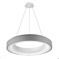 Kruhová - AZZ AZ2729 LED Závěsné svítidlo Azzardo Sovana Pendant 55 CCT grey dimm AZ2729 50W 2750lm 3000-6500K IP20 55cm stmívatelné šedé - AZZARDO