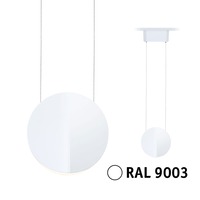 Svítidla - P 94963 URail LED závěs 3-krokové-stmívatelné Alejandro 10W 3000K stmívatelné 230V bílá - PAULMANN