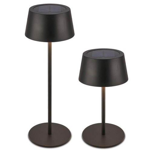 Stolní lampy dekorační - BRILO 7572015 BRILONER Awia stolní lampička - 2W, 160lm, nabíjecí, LED, stmívatelné, dotykový vypínač, CCT, černá 7572015 - foto 1