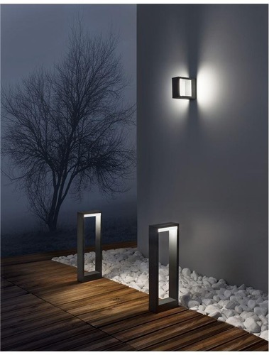 Sloupková - NV 819503 Venkovní sloupkové svítidlo BLISS tmavě šedý hliník akrylový difuzor LED 7W 3000K 220-240V 56st. IP54 vč. driveru - NOVA LUCE - foto 1