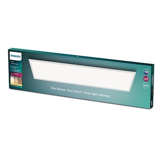Hranatá - PH 8719514326729 LED Stropní přisazený panel Philips Superslim Touch CL560 8719514326729 36W 3300lm 2700K IP20 120x30cm bílý, 3-krokové stmívání - PHILIPS (929002665801) - foto 1