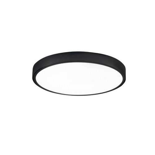 Kruhová - FAN LED-DOMO-R24-NER Koupelnové stropní svítidlo DOMO černá (opakování), 24 W, 2700 lm, 4000 K, IP44, 24 x 2,4 cm - FANEUROPE - foto 1