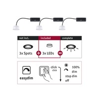 LED moduly - P 92477 Žárovky Choose LED-Modul Coin EasyDim 3x6,5W 2.700 - PAULMANN