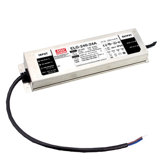 Stabilizované napětí - FAN I-DRIVER-ELG-240-24DA Driver MW ELG konst.napětí IP67 DIMM DALI výstup DC 24V 10A 240W vstup AC100-305V DC142-431V 24,4x7,1x3,7 cm - FANEUROPE - foto 1