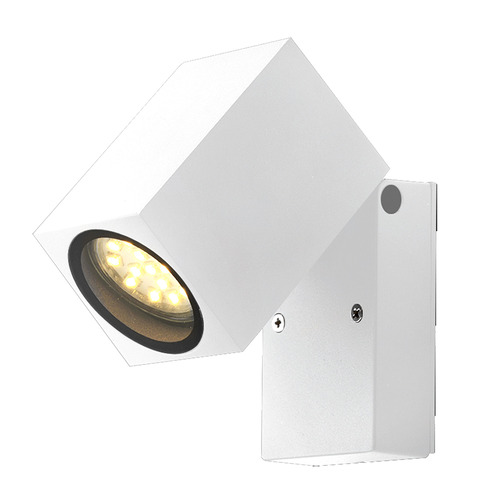 LED nástěnné svítidla - Nástěnná lampa White Body GU10 Socket Aluminium - foto 1