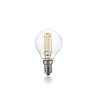 E14 - ILUX 271620 LED Filamentová žárovka Ideal Lux Sfera Trasparente 271620 E14 4W 430lm 3000K CRI90 čirá nestmívatelná - IDEALLUX