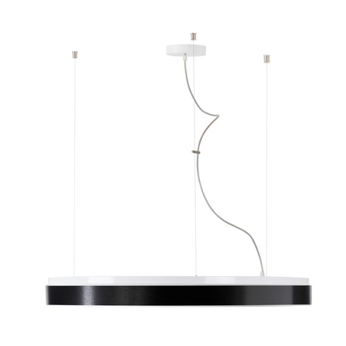 Kruhová - OS DEL69426 DELIA LC5 závěsné plastové svítidlo bílá / černá IP40 3000 K 98W LED - OSMONT - foto 1