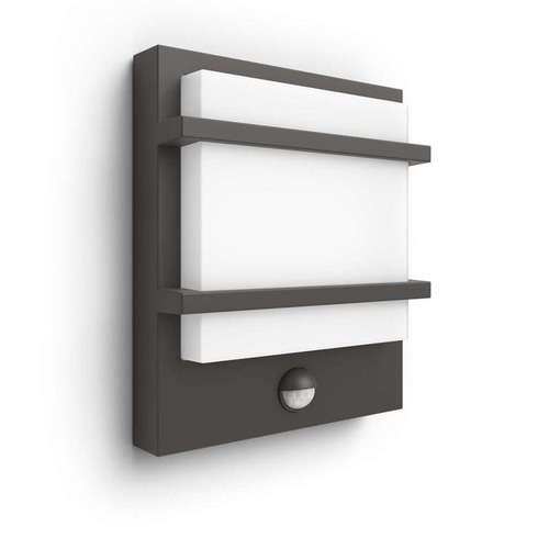 Nástěnná - PH 17395/93/P0 LED Venkovní nástěnné svítidlo Petronia s pohybovým čidlem 17395/93/P0 antracitové 2700K - PHILIPS (915005554901) - foto 1