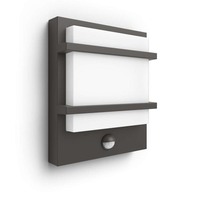 Nástěnná - PH 17395/93/P0 LED Venkovní nástěnné svítidlo Petronia s pohybovým čidlem 17395/93/P0 antracitové 2700K - PHILIPS (915005554901)