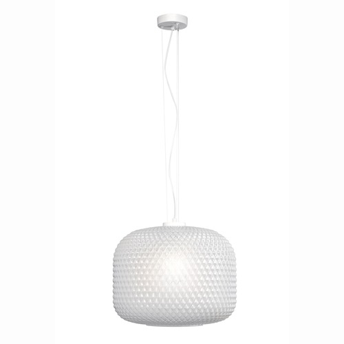 Válec - FAN I-ASHFORD-S40 BCO Závěsné svítidlo Ashford Sferica, bílé, 1 x E27, 40 x 150 cm - FANEUROPE - foto 1
