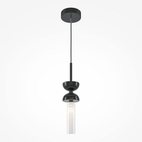 Dekorativní - M MOD178PL-01B Závěsné svítidlo Kyoto G9 20W černý kov mramor - MAYTONI