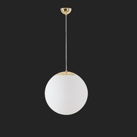 Nouzové osvětlení - OS ADR68842 ADRIA S3 závěsné skleněné svítidlo mosaz leštěná / bílá IP40 4000 K 27W LED nouzové kombinované 1 h (původní kód OS 68842) - OSMONT