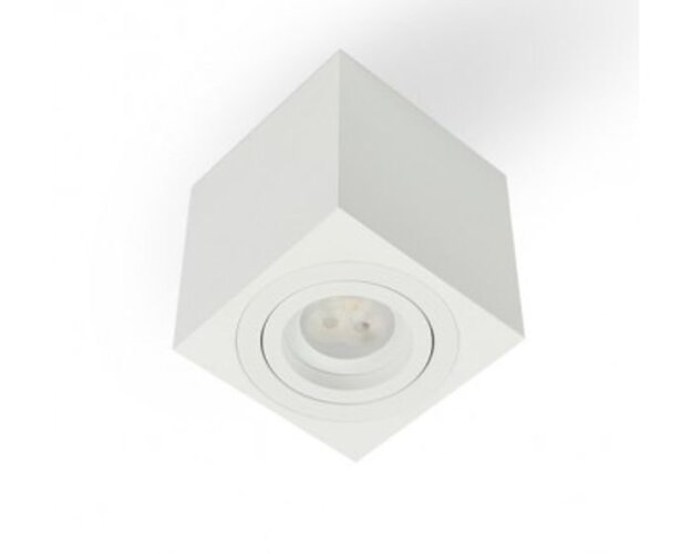 Downlight - BPM 3011.01.SR.SA-SA.GU Stropní svítidlo CATLI SQ SURFACE 80x80mm STRIPED ALUMINUM-STRIPED ALUMINUM GU10 MAX50W - BPM (starý kód BPM 8016.01) - foto 1