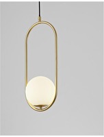 Koule - NV 9988170 Svítidlo závěsné  OBITAR opálové sklo mosazný zlatý kov G9 1x5W 230V IP20 bez žárovky - NOVA LUCE