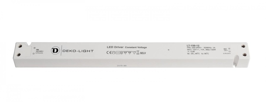 Stabilizované napětí - IMPR 862172 Deko-Light napájení LONG-FLAT CV LT-150-12 konstantní napětí 0-11000 mA IP20 12V DC 132W - foto 1