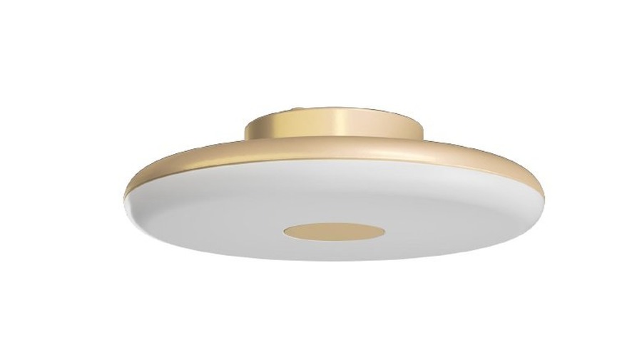 Kruhová - OS ZET10004 Přisazené LED svítidlo ZETA 1 FP 31W IP40 (LED-1L64E700K2H/FP91 GB 3K CRI90#) zlaté - OSMONT - foto 1