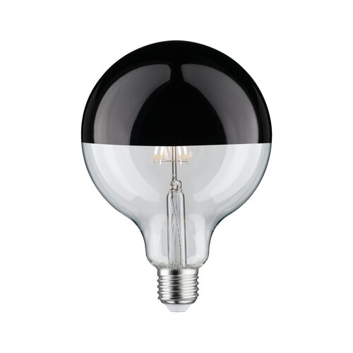 E27 - P 28680 LED Globe 6,5 W E27 zrcadlový svrchlík černý chrom teplá bílá stmívatelné - PAULMANN - foto 1