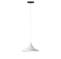 Lištové INTEC 48V - FAN DAVINCI-W-S40M Závěsné svítidlo systému 48 V - Davinci Cymbal, bílé, LED, 18 W, 1855 lm, 4000 K, 38 x 150 cm - FANEUROPE