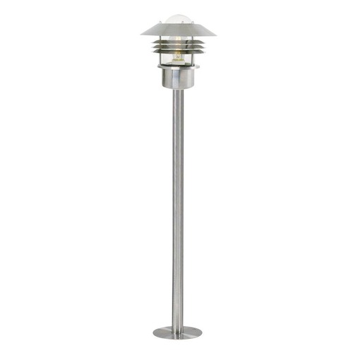 Sloupková - NOR 25118034 Venkovní sloupkové svítidlo Vejers 1x60W E27 nerez ocel čirá - NORDLUX - foto 1
