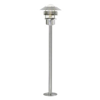 Sloupková - NOR 25118034 Venkovní sloupkové svítidlo Vejers 1x60W E27 nerez ocel čirá - NORDLUX