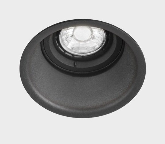 Kruhová - KHL K50112.01.RF.BK-BK.GU 501121RBBG   Zápustné svítidlo OZONE černé max.50W Ø90mm kulaté - KOHL-Lighting (starý kód: KHL K50112.BK.GU) - foto 1