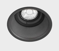 Kruhová - KHL K50112.01.RF.BK-BK.GU 501121RBBG   Zápustné svítidlo OZONE černé max.50W Ø90mm kulaté - KOHL-Lighting (starý kód: KHL K50112.BK.GU)