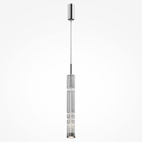 Válec - M MOD272PL-L12CH3K Závěsné svítidlo Ordo 3000K 12W teplá bílá chrom kov sklo - MAYTONI