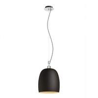 Kónická - RED R13825 COROA NEW 28 závěsná černá chrom 230V E27 53W - RED - DESIGN RENDL