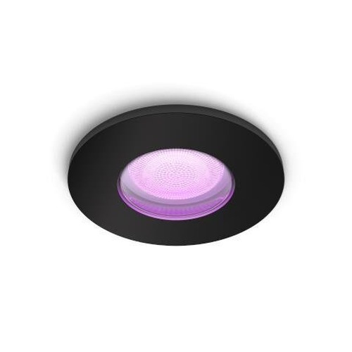 Koupelnová - PH 8720169320833 Hue WACA Xamento podhledové LED svítidlo 1x GU10 5.7W 350lm 2000-6500K RGB IP44, černé - PHILIPS - foto 1