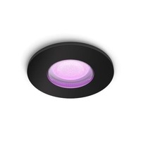 Koupelnová - PH 8720169320833 Hue WACA Xamento podhledové LED svítidlo 1x GU10 5.7W 350lm 2000-6500K RGB IP44, černé - PHILIPS