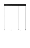 Sestavte si sami - FAN LED-BASE-S-RT4-NER Konstrukce matná černá kovová závěsná konstrukce s integrovaným LED světelným bodem 14 W a kabelem 80 x 80 x 200 cm, nastaviteln - FANEUROPE